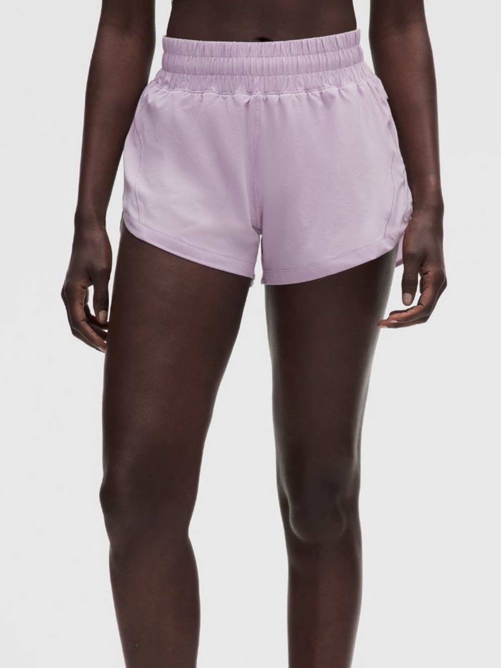 lululemon athletica Track That Lined Dark Navy Smocked Waist Athletic Shorts